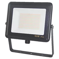 Brackenheath Indoor & Outdoor LED Floodlight Black 50W 4500lm