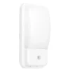 Enlite UtiliteX Outdoor Rectangular LED Security Bulkhead With PIR Sensor White 10W 880lm
