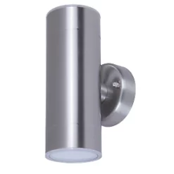 LAP Outdoor LED Up & Down Wall Light Silver 8.6W 760lm