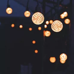 TCP Globe Crystal 22K 15m Outdoor LED Festoon Lights 8W 346lm -Outdoor Lighting Sales 774FV A4