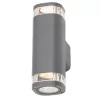 Zinc EOS Outdoor Up & Down Wall Light Anthracite