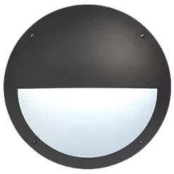 Outdoor Round LED Bulkhead Matt Black 12W 1000lm 7 Outdoor Round LED Bulkhead Matt Black 12W 1000lm -Outdoor Lighting Sales 887PP A3