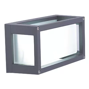 4lite Outdoor LED Surface Brick / Wall Light Graphite 7W 302lm 2 4lite Outdoor LED Surface Brick / Wall Light Graphite 7W 302lm - Image 2