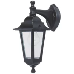 Coach Outdoor Hanging Lantern Wall Light Black