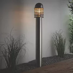 LAP Shutter 1000mm Outdoor Bollard Light Brushed Stainless Steel -Outdoor Lighting Sales 948PG A3
