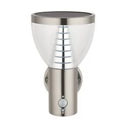LAP Galaxy Outdoor LED Solar-Powered Wall Light With PIR & Photocell Sensor Brushed Stainless Steel 400lm 8 LAP Galaxy Outdoor LED Solar-Powered Wall Light With PIR & Photocell Sensor Brushed Stainless Steel 400lm -Outdoor Lighting Sales 950PG A2