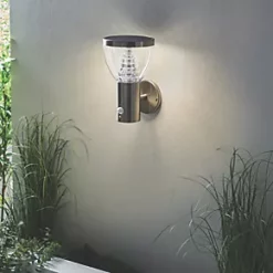 LAP Galaxy Outdoor LED Solar-Powered Wall Light With PIR & Photocell Sensor Brushed Stainless Steel 400lm 10 LAP Galaxy Outdoor LED Solar-Powered Wall Light With PIR & Photocell Sensor Brushed Stainless Steel 400lm -Outdoor Lighting Sales 950PG A4