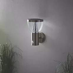LAP Galaxy Outdoor LED Solar-Powered Wall Light With PIR & Photocell Sensor Brushed Stainless Steel 400lm 11 LAP Galaxy Outdoor LED Solar-Powered Wall Light With PIR & Photocell Sensor Brushed Stainless Steel 400lm -Outdoor Lighting Sales 950PG A5
