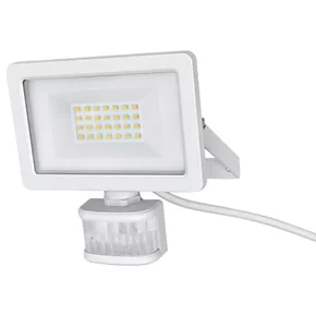 LAP Weyburn Outdoor LED Floodlight With PIR Sensor White 20W 2000lm 1 LAP Weyburn Outdoor LED Floodlight With PIR Sensor White 20W 2000lm