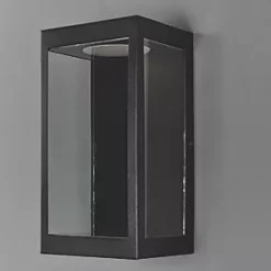 LAP Angel Outdoor LED Rectangular Frame Lantern Black 11W 400lm -Outdoor Lighting Sales 983PG A2