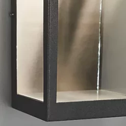 LAP Angel Outdoor LED Rectangular Frame Lantern Black 11W 400lm -Outdoor Lighting Sales 983PG A5