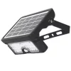Luceco Outdoor LED Solar Wall Light With PIR Sensor Black 550lm