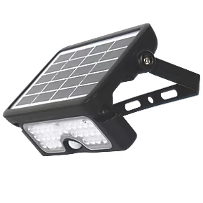 Luceco Outdoor LED Solar Wall Light With PIR Sensor Black 550lm 1 Luceco Outdoor LED Solar Wall Light With PIR Sensor Black 550lm