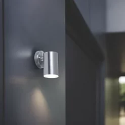 LAP Outdoor LED Wall Light Down Projection Silver 4.3W 380lm -Outdoor Lighting Sales 993PP A2